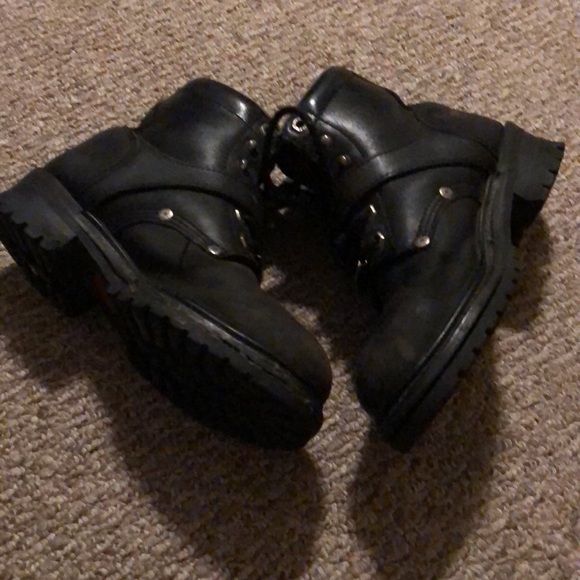 Harley Davidson Leather Boots Size 8.5 - Picture 5 of 11